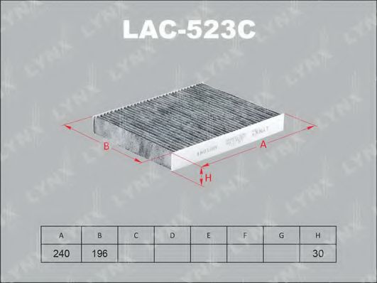 Фильтр салона lynxauto LAC-523C