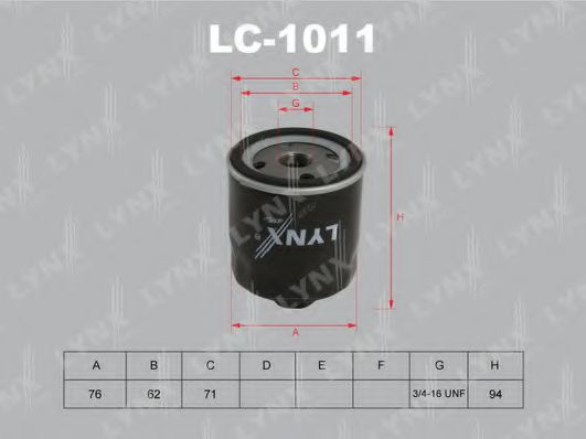 Масляный фильтр lynxauto LC-1011