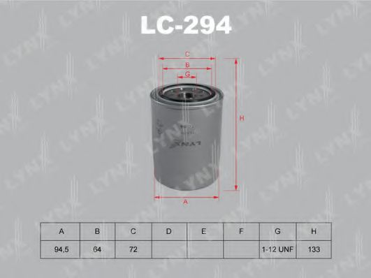 Масляный фильтр lynxauto LC-294