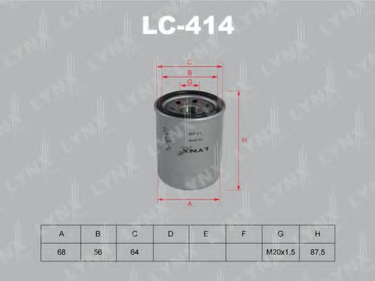 Масляный фильтр lynxauto LC-414