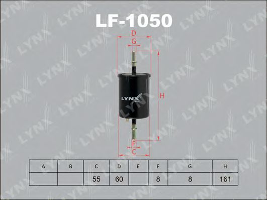 Топливный фильтр lynxauto LF-1050
