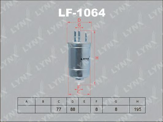 Топливный фильтр lynxauto LF-1064