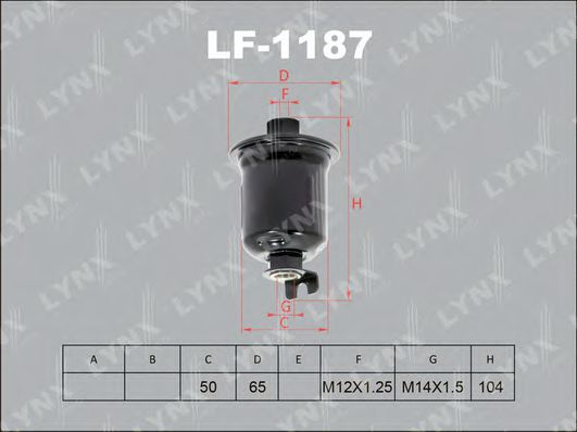 Топливный фильтр lynxauto LF-1187