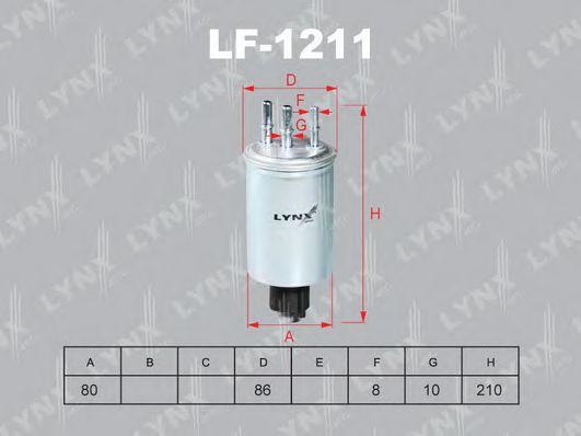 Топливный фильтр lynxauto LF-1211