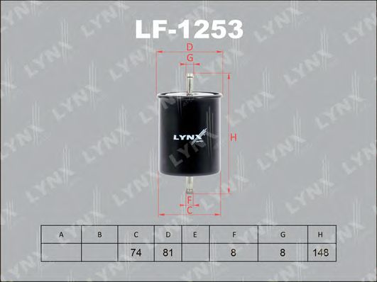 Топливный фильтр lynxauto LF-1253