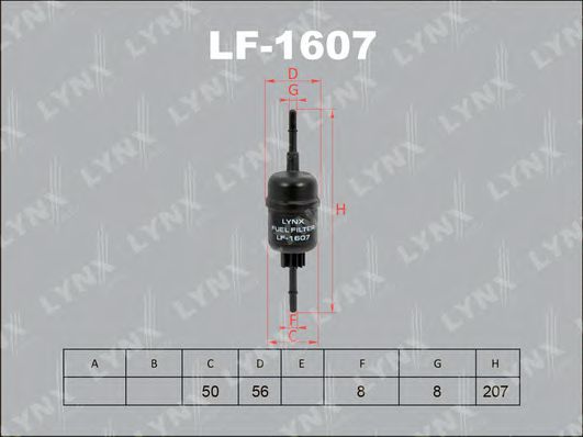 Топливный фильтр lynxauto LF-1607