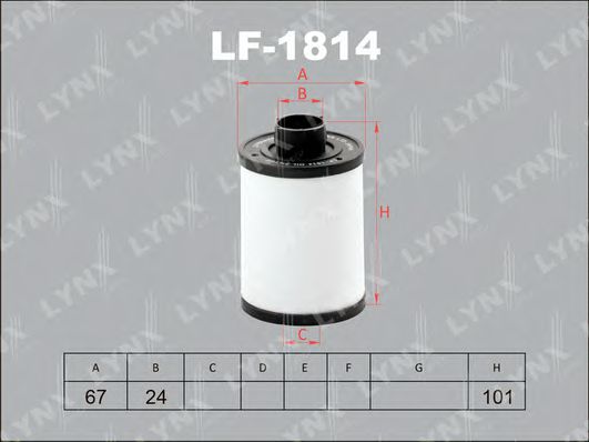 Топливный фильтр lynxauto LF-1814