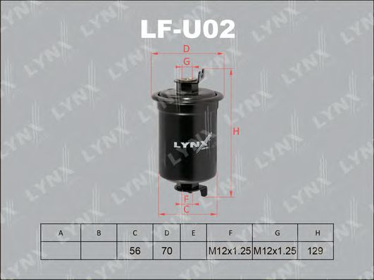 Топливный фильтр lynxauto LF-U02