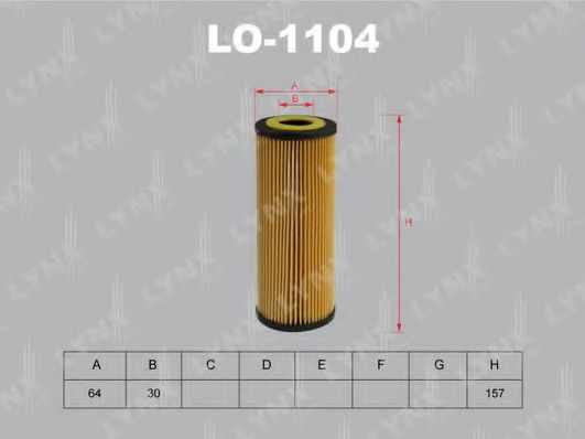 Масляный фильтр lynxauto LO-1104