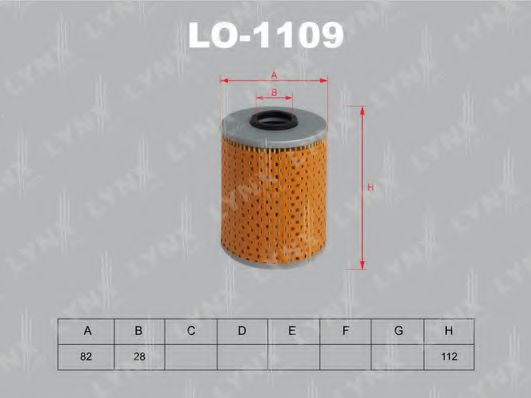 Масляный фильтр lynxauto LO-1109