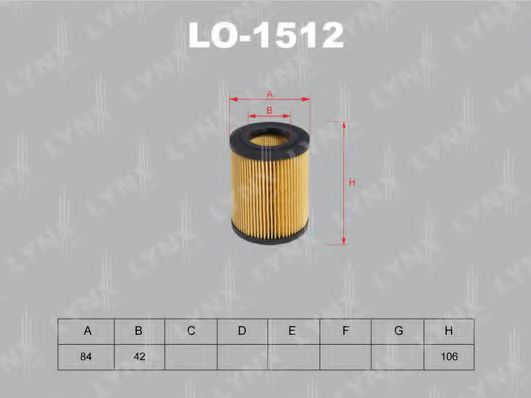 Масляный фильтр lynxauto LO-1512