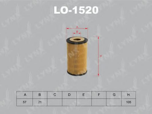 Масляный фильтр lynxauto LO-1520