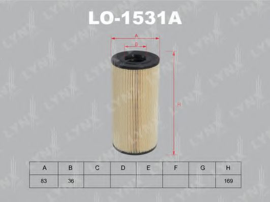Масляный фильтр lynxauto LO-1531A