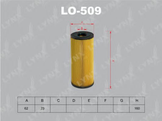 Масляный фильтр lynxauto LO-509