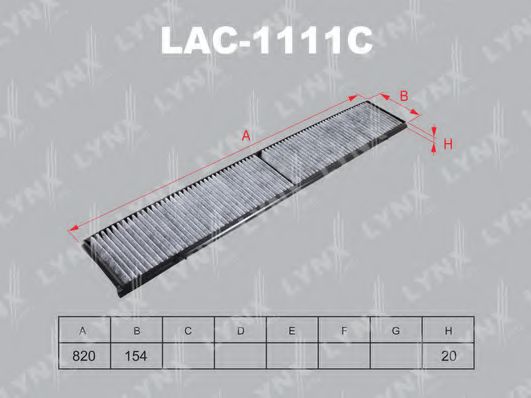 Фильтр салона lynxauto LAC-1111C
