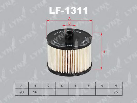 Топливный фильтр lynxauto LF-1311