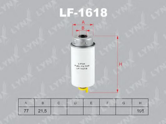 Топливный фильтр lynxauto LF-1618