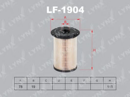 Топливный фильтр lynxauto LF-1904