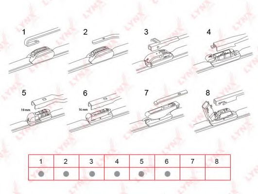 Щетка стеклоочистителя SUZUKI 3834061M30 Щетка стеклоочистителя SUZUKI 3834061M30