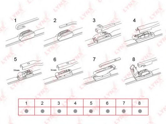 Щетка стеклоочистителя MITSUBISHI 8250A094 Щетка стеклоочистителя MITSUBISHI 8250A094