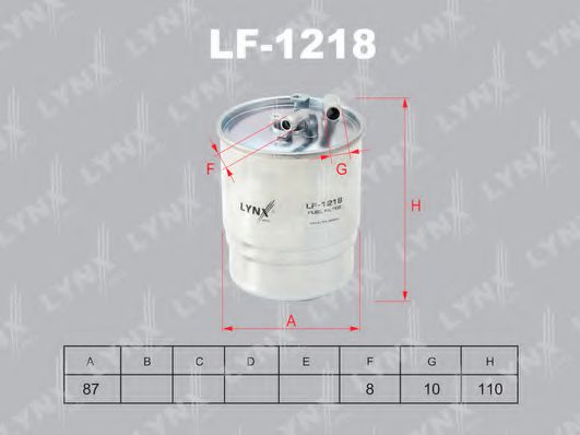 Топливный фильтр lynxauto LF-1218