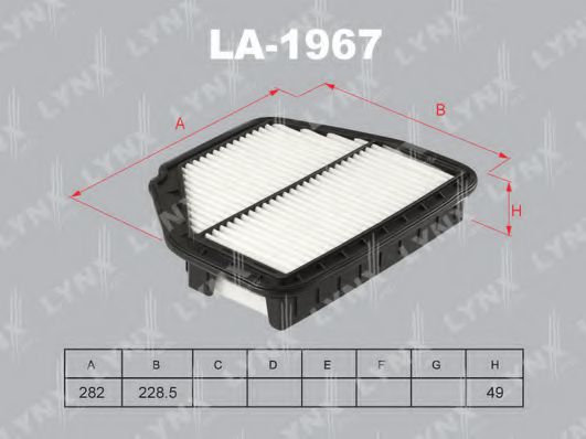 Воздушный фильтр lynxauto LA-1967