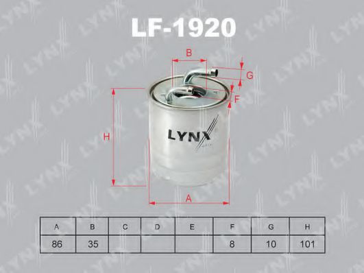Топливный фильтр lynxauto LF-1920