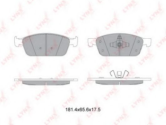 Тормозные колодки lynxauto BD-3036