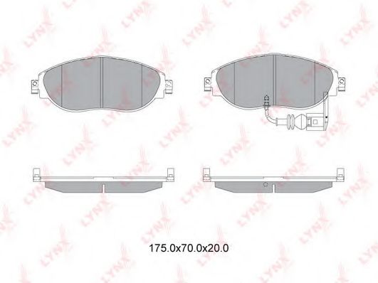 Тормозные колодки lynxauto BD-8042