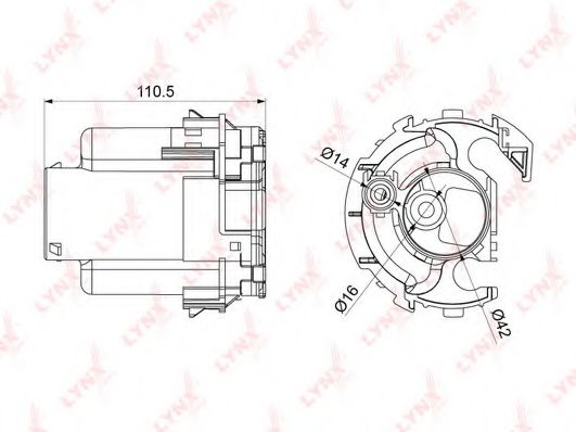 Топливный фильтр LYNXauto LF-1066M Топливный фильтр LYNXauto LF-1066M