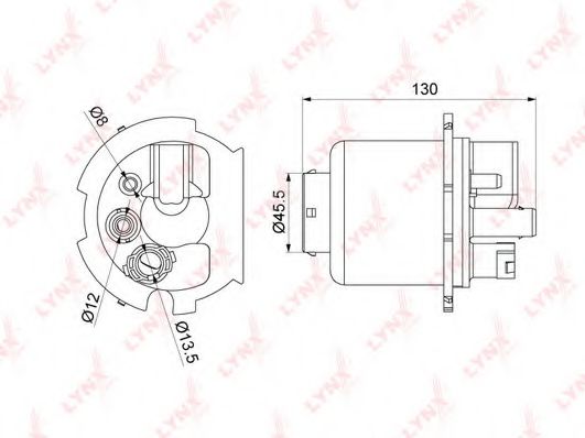 Топливный фильтр LYNXauto LF-1077M Топливный фильтр LYNXauto LF-1077M