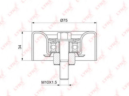 Обводной ролик LYNXauto PB-7046 Обводной ролик LYNXauto PB-7046