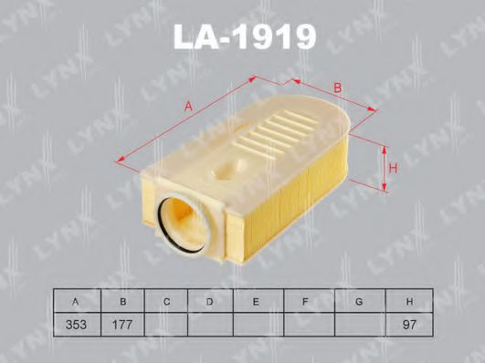 Воздушный фильтр lynxauto LA-1919