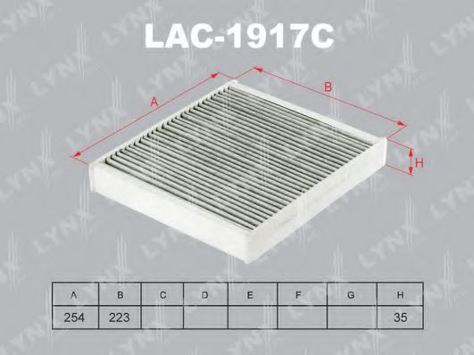 Фильтр салона lynxauto LAC-1917C
