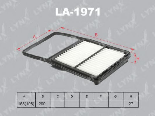 Воздушный фильтр lynxauto LA-1971