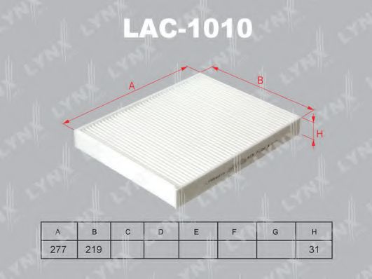 Фильтр салона lynxauto LAC-1010