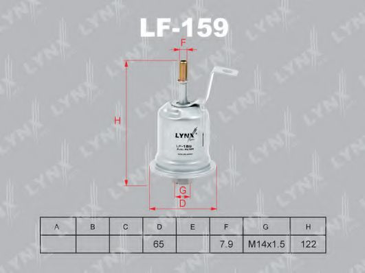 Топливный фильтр lynxauto LF-159