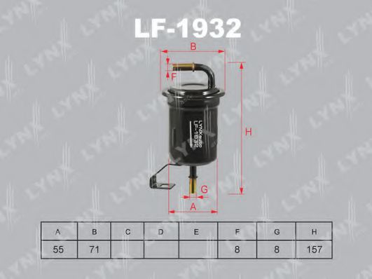 Топливный фильтр lynxauto LF-1932