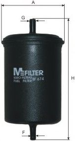 Топливный фильтр MFILTER BF 674