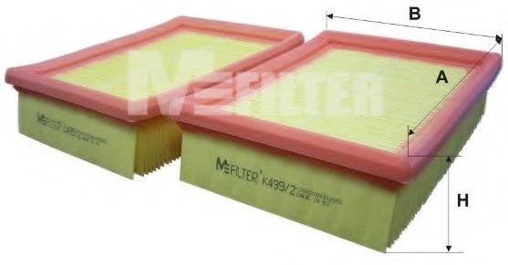Воздушный фильтр MFILTER K 499-2