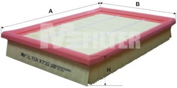 Воздушный фильтр MFILTER K 732
