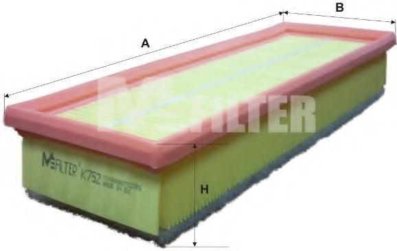 Воздушный фильтр MFILTER K 752