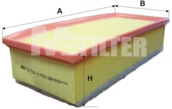 Воздушный фильтр MFILTER K 793