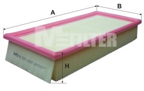Воздушный фильтр MFILTER K 207
