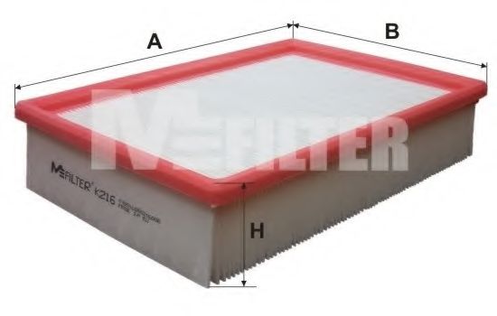 Воздушный фильтр MFILTER K 216