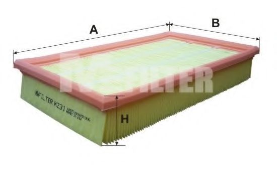 Воздушный фильтр MFILTER K 231