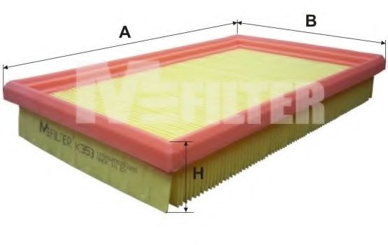 Воздушный фильтр MFILTER K 353