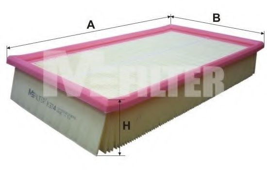 Воздушный фильтр MFILTER K 374
