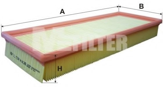 Воздушный фильтр MFILTER K 438