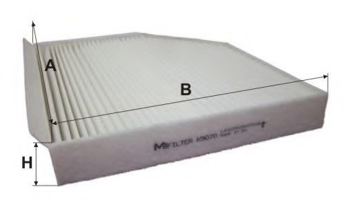 Фильтр салона MFILTER K 9070